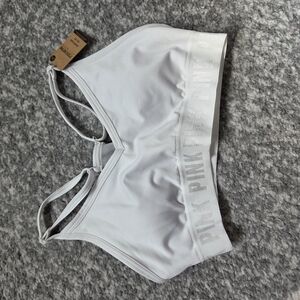 PINK Victoria's Secret Lace Trim Bra in Soft Pink